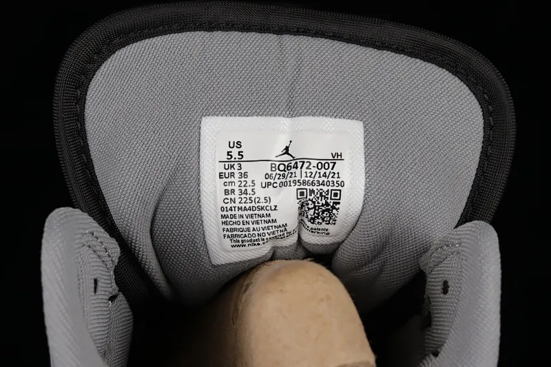 All categories Air Jordan Jordan series basketball shoes Air Jordan 1 Mid G version pure original Air Jordan 1 Mid SE AJ1 Joe 1 small shadow gray mid-top retro basketball shoes BQ6472-007